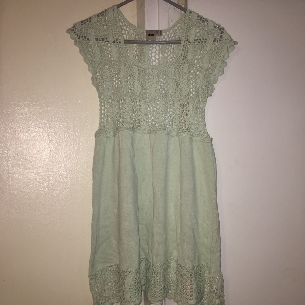 ASOS dress beach cover up mint green 0